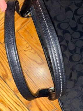 Coach Black Signature Jacquard Tote - Gem